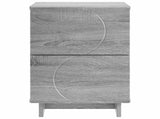 Bedside Cabinet 2 pcs Grey Sonoma 33.5 x 34.5 x 50 cm 8011400