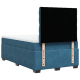 Box Spring Bed with Mattress Blue 120x200 cm Velvet 3290892