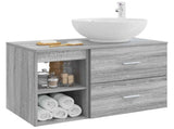 Bathroom Furniture Set 2 pcs Grey Sonoma Engineered Wood 3403917