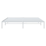 ZNTS Metal Bed Frame without Mattress White 180x200cm 350917