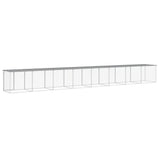 Chicken Cage with Roof Light Grey 803x98x90 cm Galvanised Steel 3189057