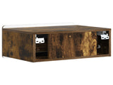Wall-Mounted Bedside Cabinet 2 pcs Smoked Oak 49 x 34.5 x 24 cm 898286
