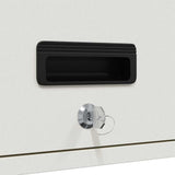 Wall Cabinet for Garage with Gas-lift Door White 883273