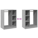 Wardrobe Grey Sonoma 77x48x102 cm Engineered Wood 840812