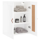 Wall Mounted Cabinet White 69.5x34x90 cm Engineered Wood 830356