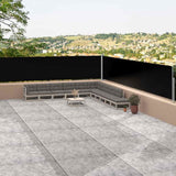 Side Awning Black Polyester with PU coating, Steel, Aluminium 318054