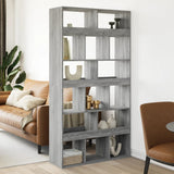 Room Divider Grey Sonoma 100x33x187.5 cm Engineered Wood 3309542