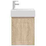 Bathroom Vanity Unit with Tap Sonoma Oak 45.5 x 22.5 x 84 cm 889463