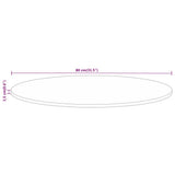Table Top 80x1.5 cm Round Solid Wood Reclaimed 370029