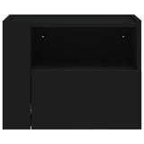 Wall-mounted Bedside Cabinets 2 pcs Black 45x30x35 cm 848314