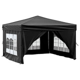 Folding Party Tent with Sidewalls Black 3x3 m 93525