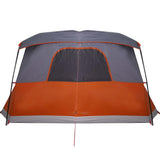 Camping Tent with Porch 4-Person Orange Waterproof 94538