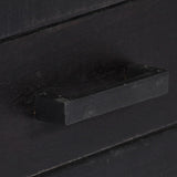 TV Cabinet Black 118x30x40 cm Solid Mango Wood 247985