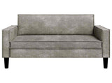 XXL Armchair Light Grey Faux Suede Leather 42043539