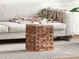 Stool Natural 29 x 29 x 48 cm Solid Reclaim wood 42012388