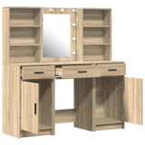 Dressing Table Set with Drawer 3 pcs Sonoma Oak Engineered Wood 3334292