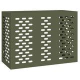 Air Conditioner Cover Olive green 110 x 50 x 80 cm Steel 865907