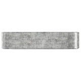 Garden Raised Bed Galvanised Steel 322x100x68 cm Silver 319072