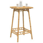 Outdoor Bar Table Square 55x55x100 cm Bamboo 4108229