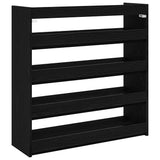 Shoe Rack Black 80x25x81 cm Engineered Wood 859906