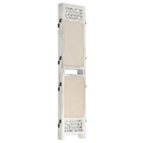 5-Panel Room Divider Cream 175x165 cm Fabric 338560