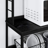 Kitchen Shelf Black Oak 60 x 40 x 168 cm Engineered Wood 883880