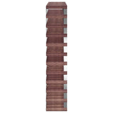 ZNTS Wine Rack for 120 Bottles Brown Solid Wood Pine 340895