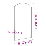 Mirror 90x45 cm Glass 326089