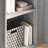 Bookcase Grey Sonoma 40x30x152 cm Engineered Wood 857881