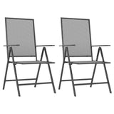 Garden Dining Set Anthracite Steel Medium Foldable 3187975