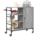 Kitchen Trolley Grey Sonoma 87.5x38.5x84.5 cm Engineered Wood 842389