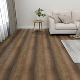 Self-adhesive Flooring Planks 55 pcs PVC 5.11 m Brown 324647