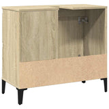 Bathroom Cabinet Sonoma Oak 65x33x60 cm Engineered Wood 847405