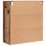 Shoe Cabinet Old Wood 77.5 x 30 x 83.5 cm Engineered Wood 875215