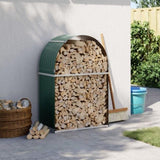 Log Holder Green 80x45x120 cm Galvanised Steel 364539