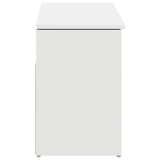 Shoe Bench White 102x30.5x45 cm Engineered Wood 859136
