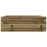 Garden Planter 70x70x23 cm Impregnated Wood Pine 847197