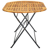 Garden Table 160x85x74 cm Solid Acacia Wood Oval 313162