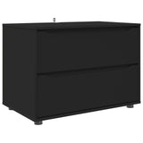 Storage Cabinet 80 x 48 x 57 cm Engineered Wood Black 888818