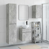 Bathroom Furniture Set 3 pcs Concrete Grey 33 x 34.5 x 160 cm 3406086