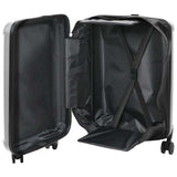 Suitcase Folding with Lock Silver 34 x 23 x 55.5 cm ABS Plastic 42006234