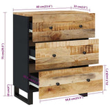 Sideboard 60x33x75 cm Solid Wood Mango 345229