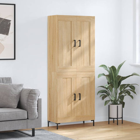 Highboard Sonoma Oak 69.5x34x180 cm Engineered Wood 3199684