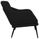 Bench Black 110x76x80 cm Fabric 351485