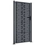 Garden Gate Anthracite 100x175 cm Steel Square Design 153194