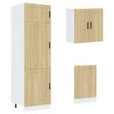 8 Piece Kitchen Cabinet Set Porto Sonoma Oak Engineered Wood 3314814