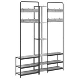 Coat Stand with Shoes Bench Grey Sonoma 143 x 30 x 199.5 cm 8012047