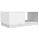 Coffee Table White 90 x 50 x 37 cm Engineered Wood 895415