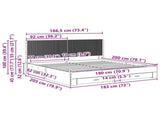 Bed Frame with Storage and Headboard White Engineered Wood 3414437