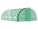 4 x 3 Polytunnel Greenhouse, with Windows and Doors - Green T3398P323825